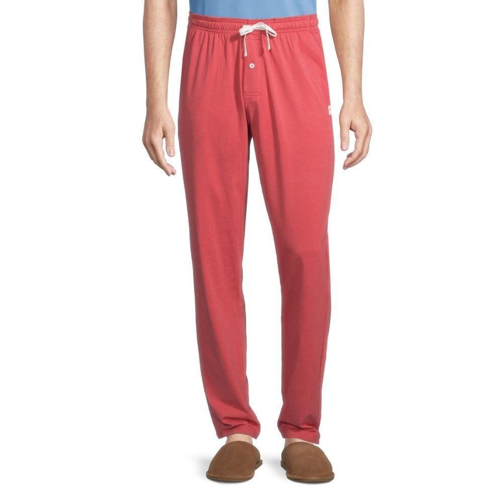 Rhone Element Lounge Pants Red Men's Size XXL 2XL Organic Pima Cotton Pockets